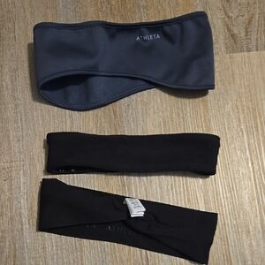 Athleta Headband Set - Black and Gray
